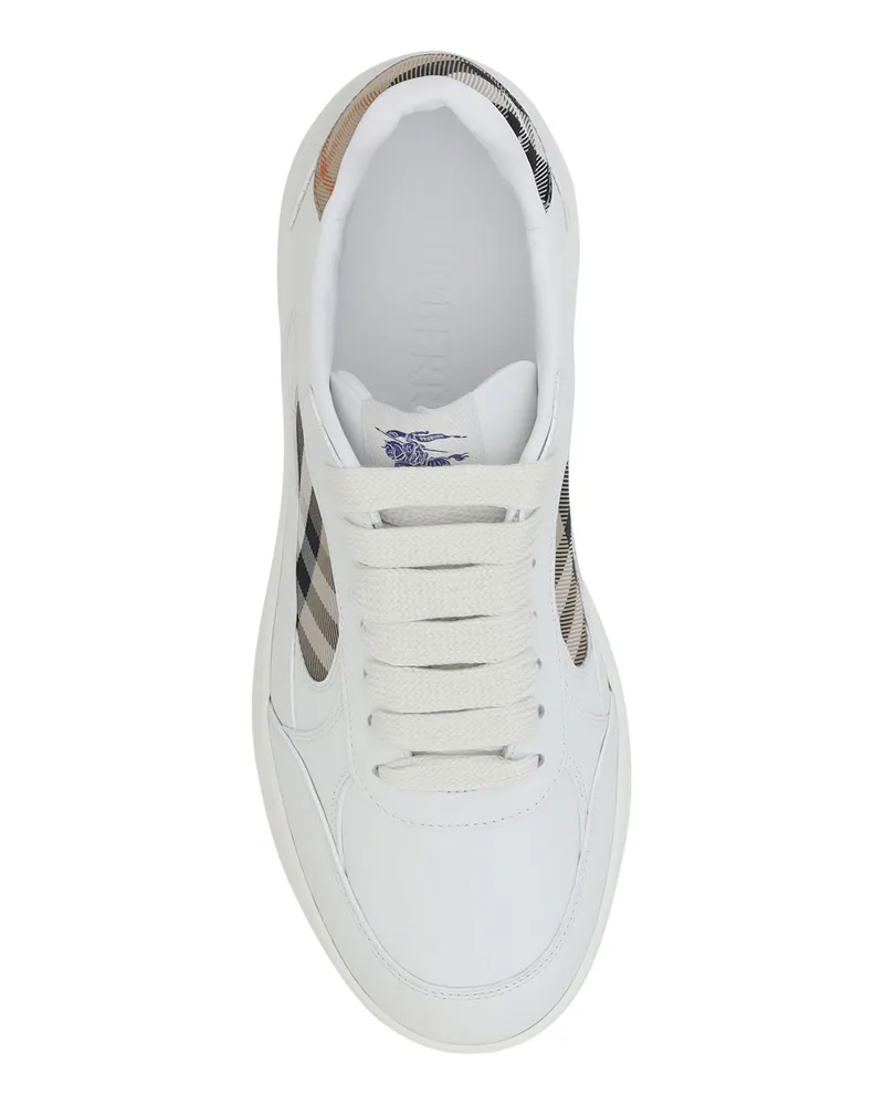 Burberry Men's Leather Sneakers White-Sand Ip Chk White/sand White