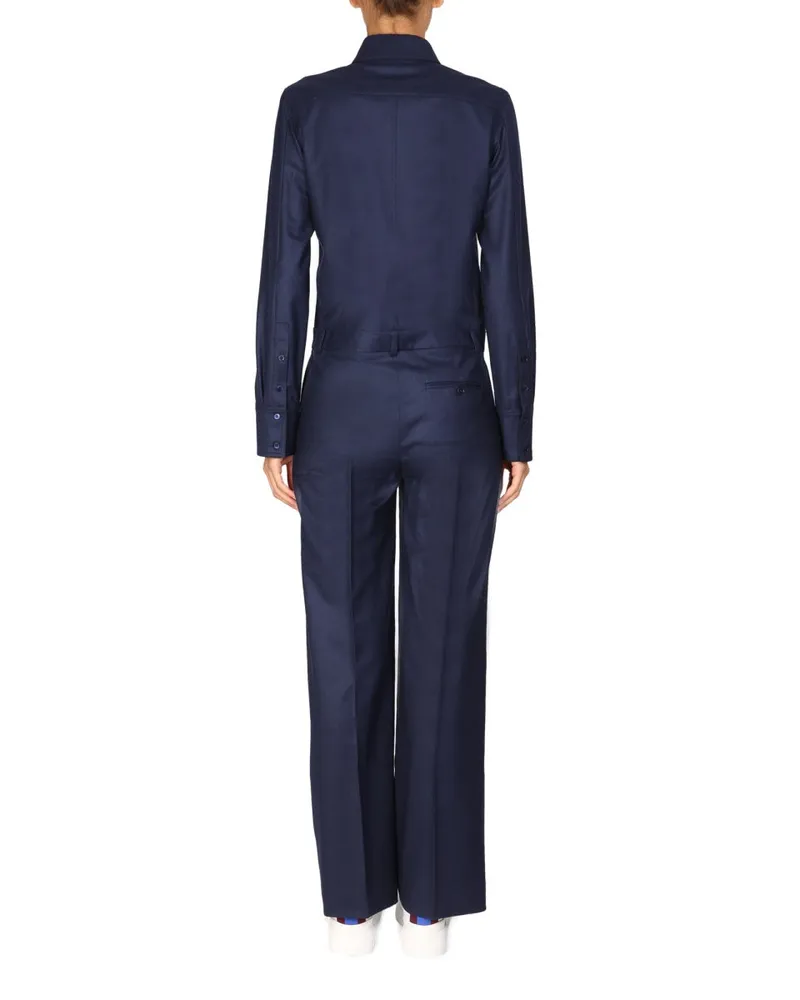 Stella McCartney Wool Jumpsuit — Blue Blue