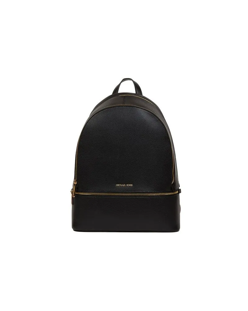 Michael Kors Women's Backpack Black Leather Black