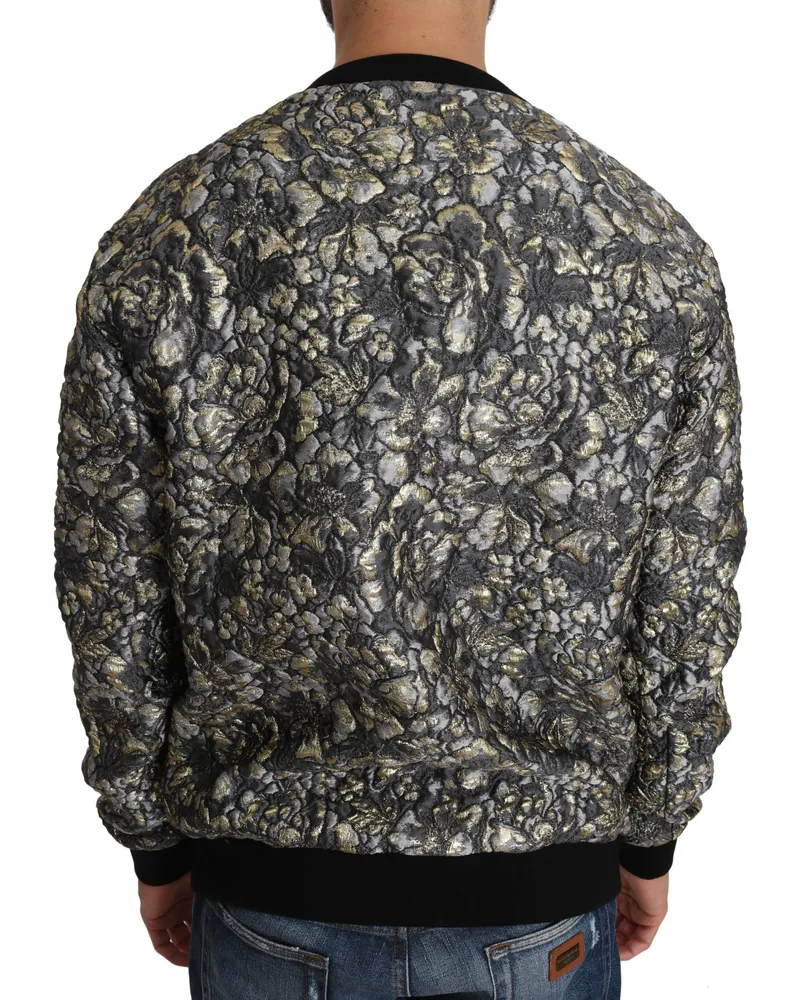 Dolce & Gabbana Men Multicolor Samba Jacquard Palmtree Pullover Sweater Polyester Clothing Multicolor