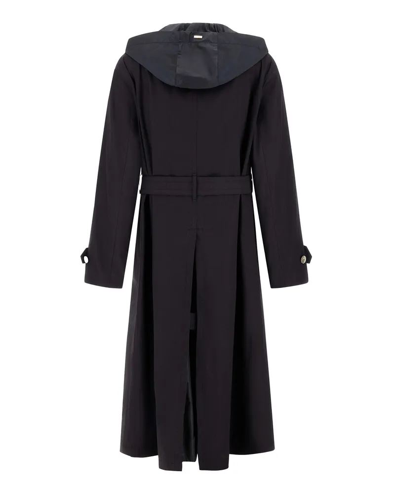 Herno Women's Trench Coat Navy Blue & Raincoats Navy