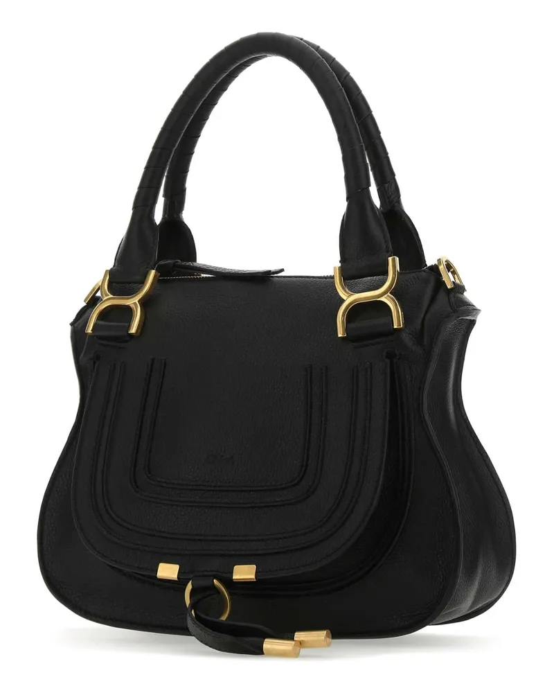 Chloé Women's Marcie Shoulder Bag Black Leather Domestic Calf Black