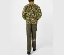 Men Cargo Pants Green Nylon Cotton