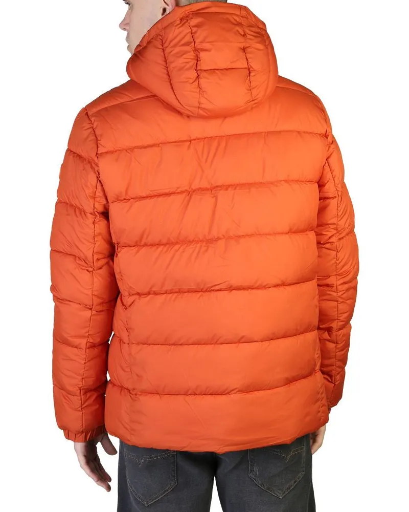 Save The Duck Men's Orange Nylon Bomber Clothing Orange