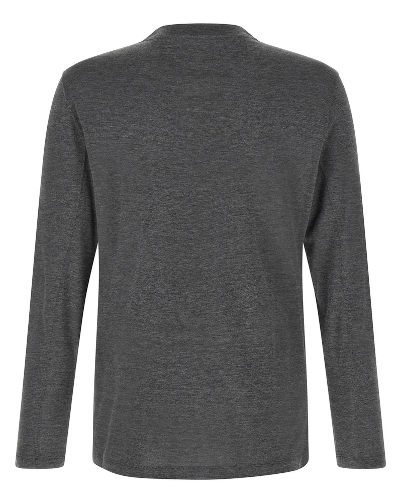 Brunello Cucinelli Silk-Cotton Jersey T-Shirt — Grey Grey