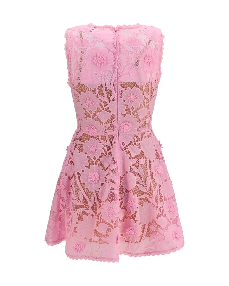 Self-Portrait Women's Multicolor Polyester Cocktail Dress Pink