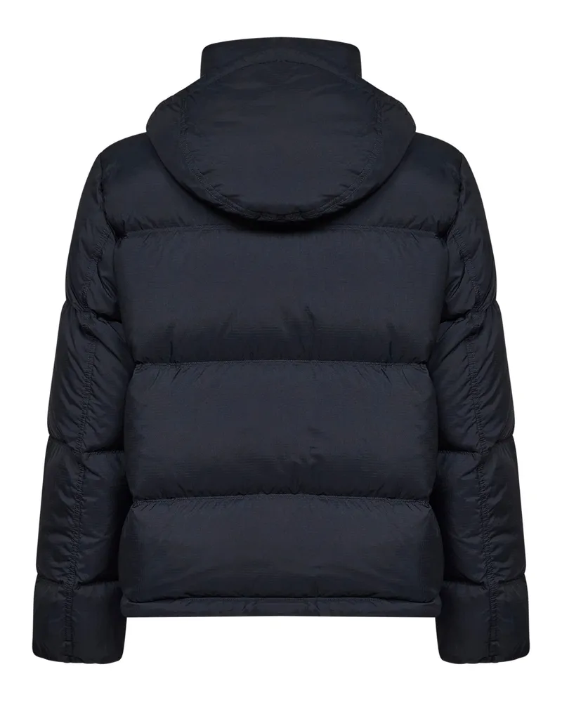 Stone Island Men's Hooded Down Jacket Cordura Black Polyamide Padded Black