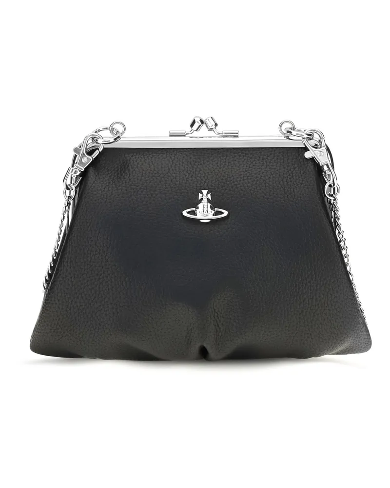 Vivienne Westwood Women's Granny Frame Handbag Black Polyurethane Wallets & Purses Black