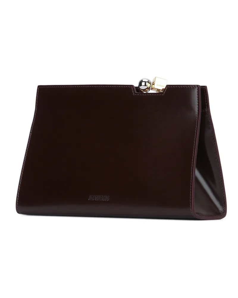 Jacquemus Women's Le Salon Darkburgundy Borse A Mano Bag Brown