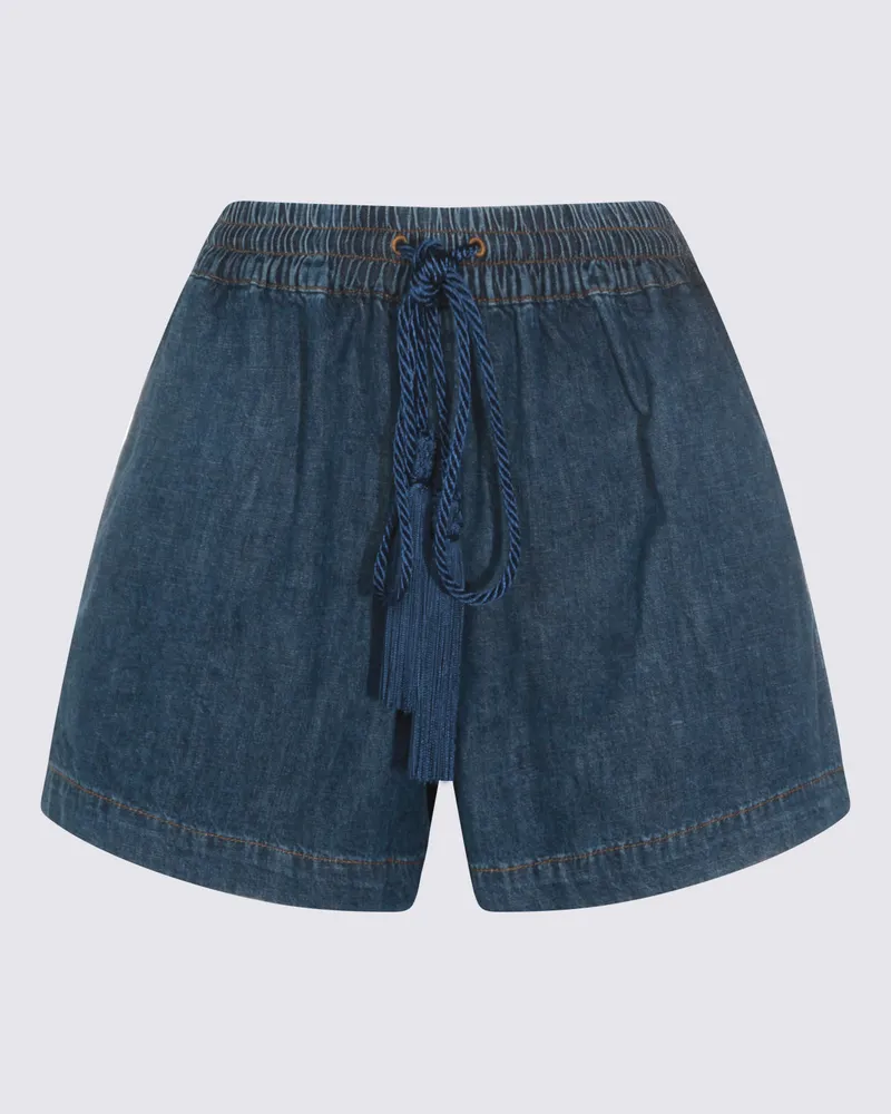 Valentino Garavani Women's Shorts Medium Blue Blue