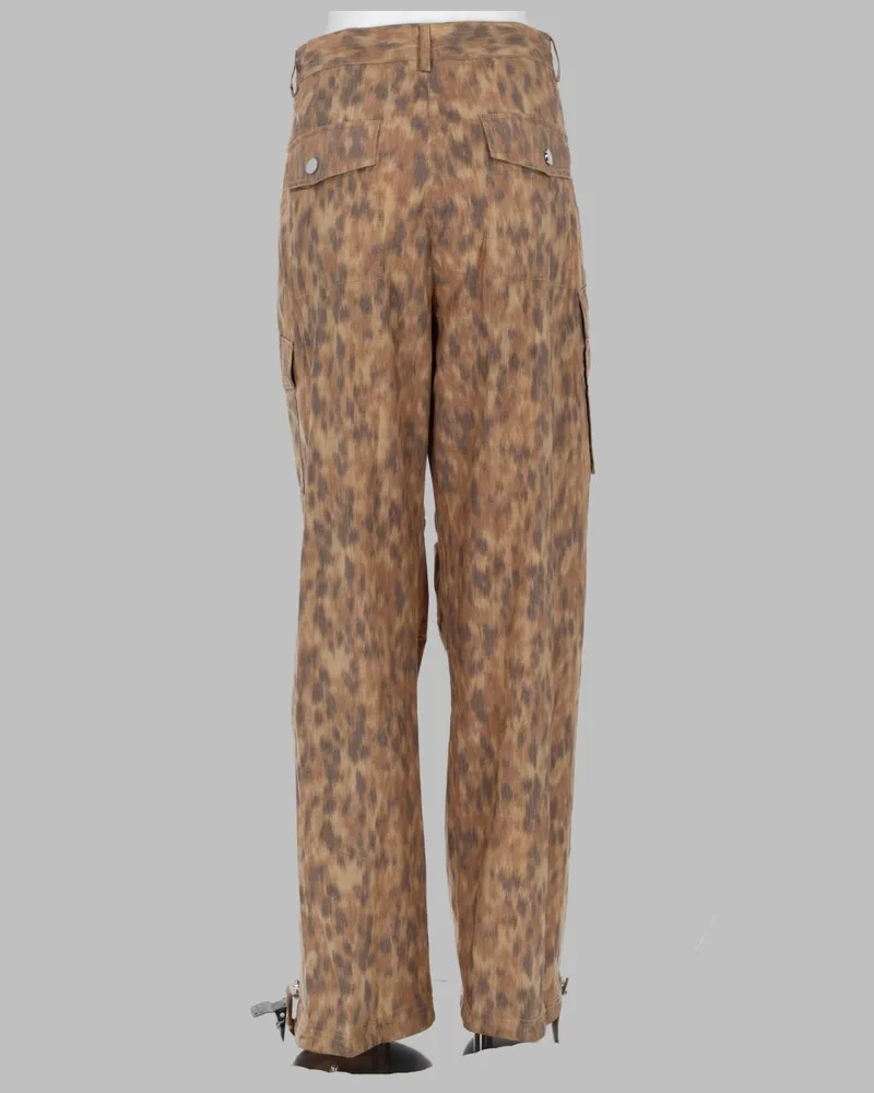 Ganni Organic Cotton Cargo Trousers — Beige Beige