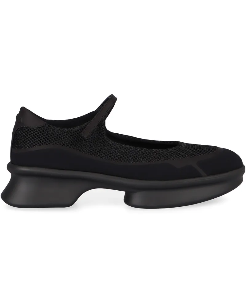 Prada Women's Mesh Sneakers Black Technical Fabric Trainers Black