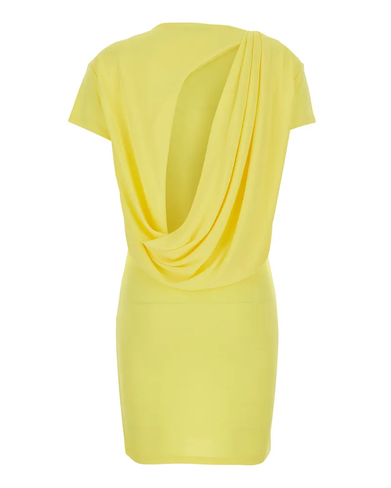Jacquemus Women's Dress Yellow Viscose Yellow