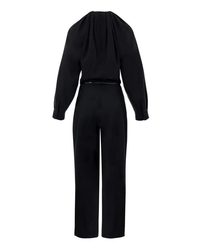 Gucci Women's Black Wool Jumpsuit Black