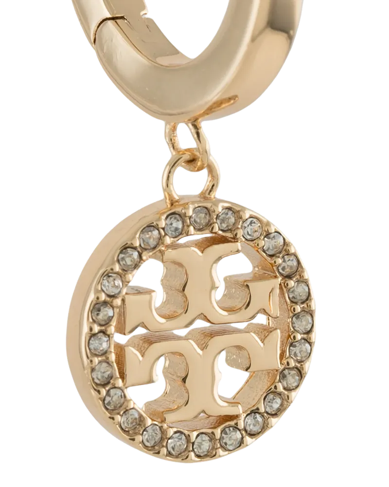 Tory Burch Miller Pavé Drop Earrings — Gold Gold