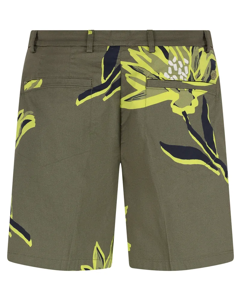 HUGO BOSS Men's Bermuda Shorts Cotton Green Elastane Green