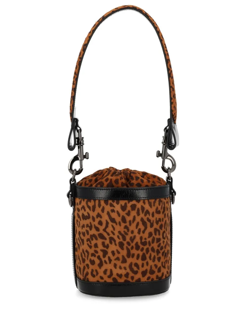 Vivienne Westwood Women's Small Kitty Bucket Bag Animalier Sheep Leather Handbags Hand Multicolor