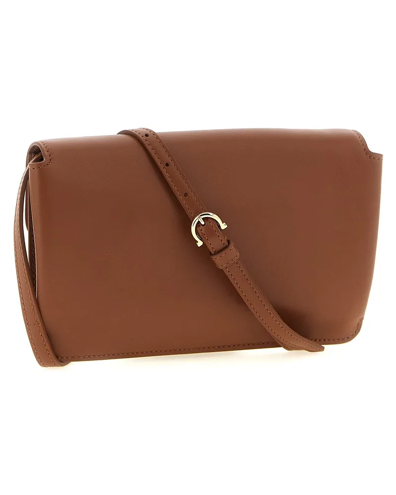 Ferragamo Harley Clutch — Brown Brown