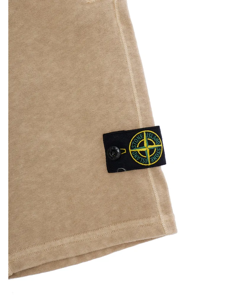 Stone Island Cotton Bermuda Shorts — Beige Beige