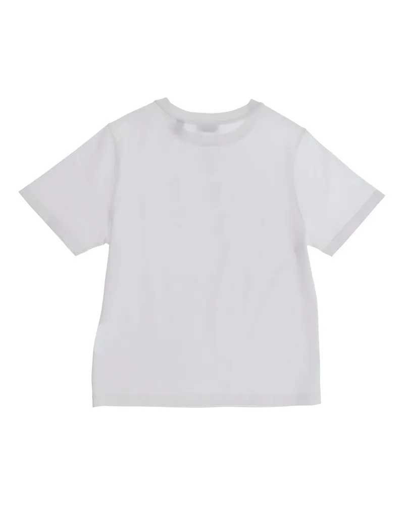 Burberry EKD Embroidered Logo T-Shirt — White White