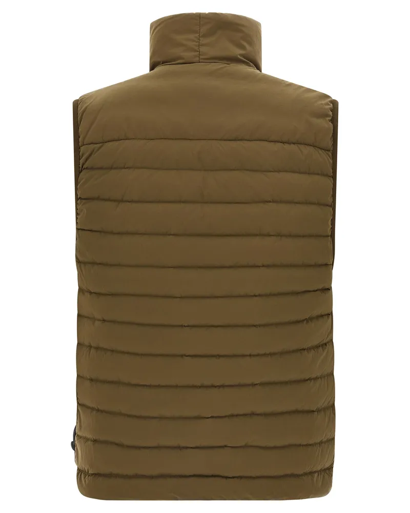 Stone Island Men's Bicolor Polyamide Sleeveless Jacket Clothing Green