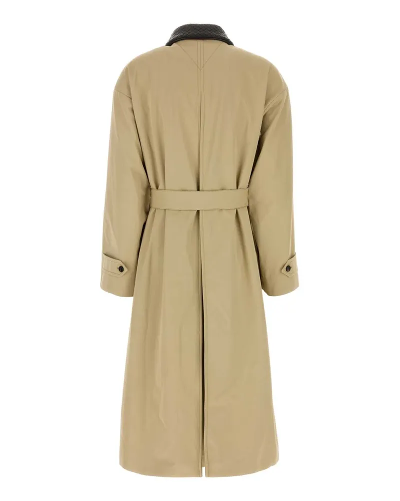Bottega Veneta Sahara Exterior: Cotton Trench Coat Beige