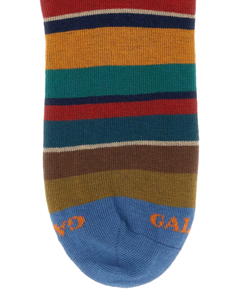 Gallo Striped Cotton Blend Socks — Multicolor Multicolor