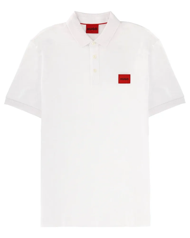 HUGO BOSS Patch Logo Polo Shirt — White White