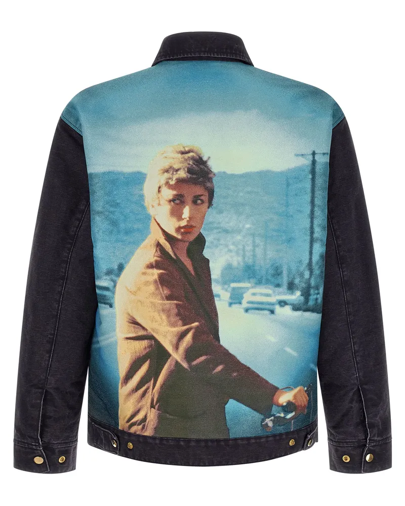 Undercover Cotton Canvas Blouson Jacket — Blue Blue