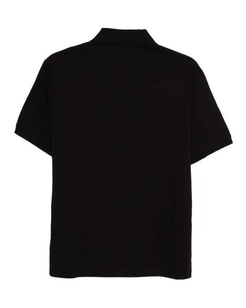 Emporio Armani Cotton Polo Shirt — Black Black