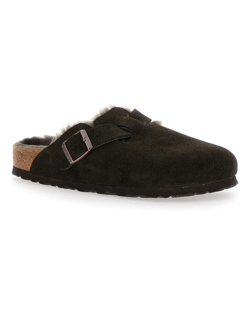 Birkenstock Boston Mule — Brown Brown