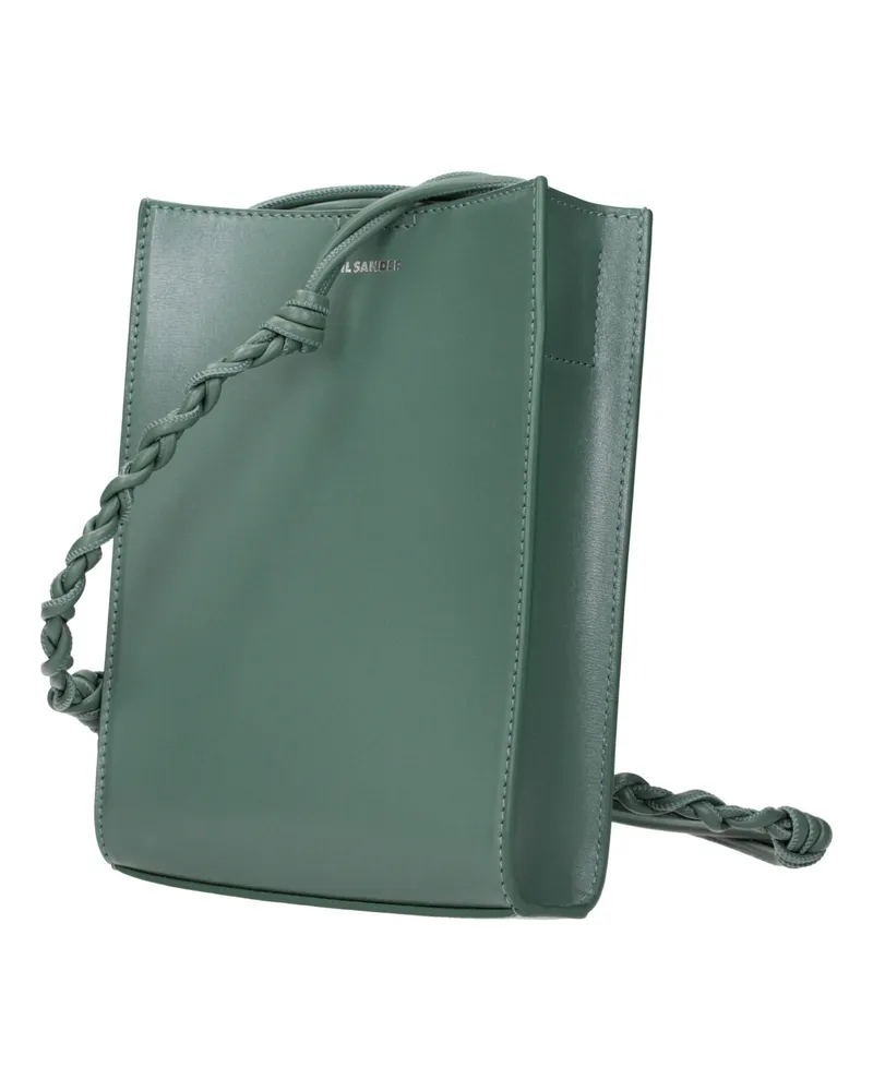 Jil Sander Women's Green Leather Crossbody Bag Green