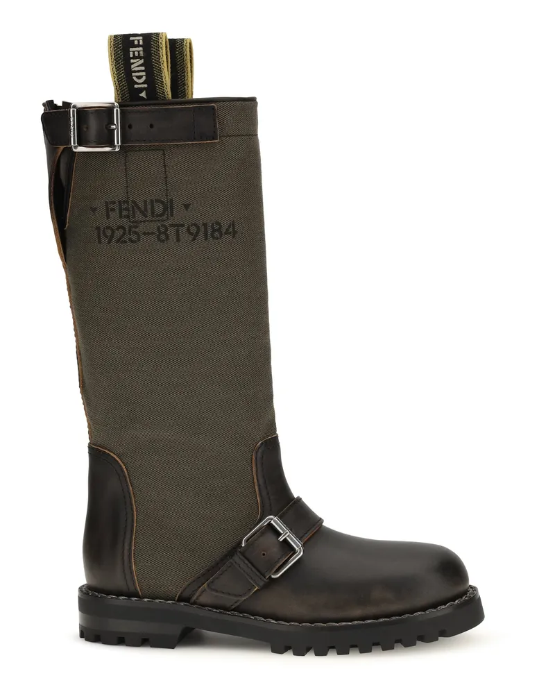 Fendi Commando Boot — Black Black