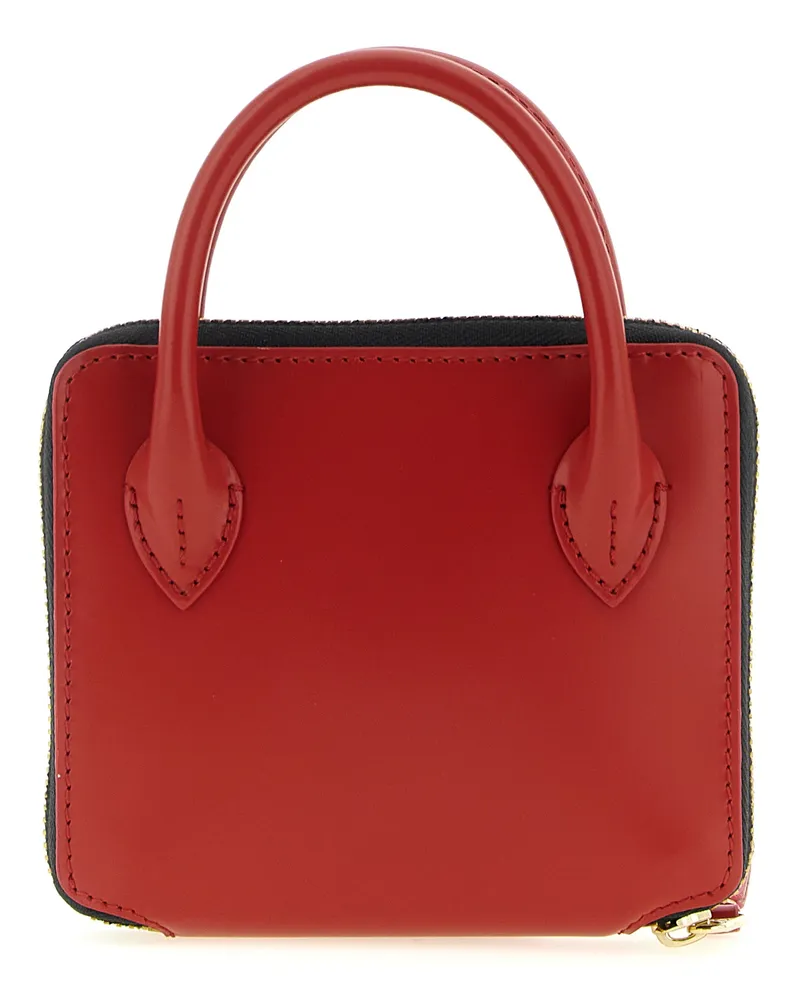 Comme des Garçons Women's Multicolor Cowhide Cardholder Accessory Red