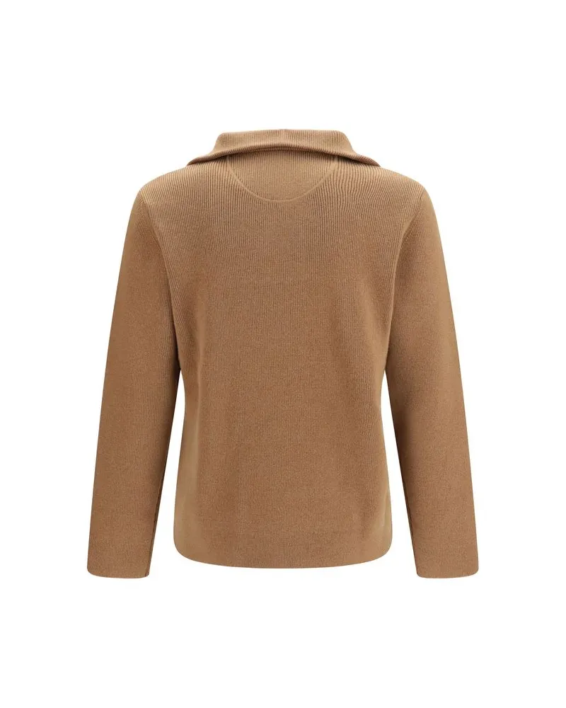 Valentino Garavani Men's Brown Wool Oves Aries Sweatshirt Clothing Brown