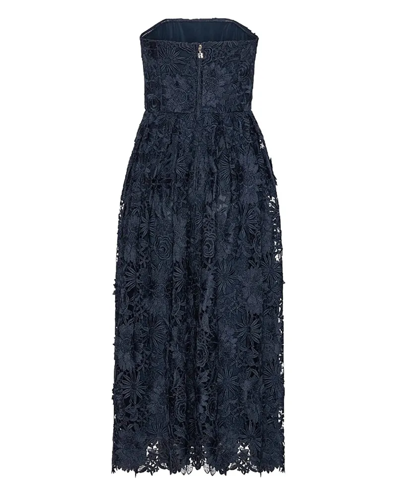 ROTATE Birger Christensen 3D Dress — Blue Blue