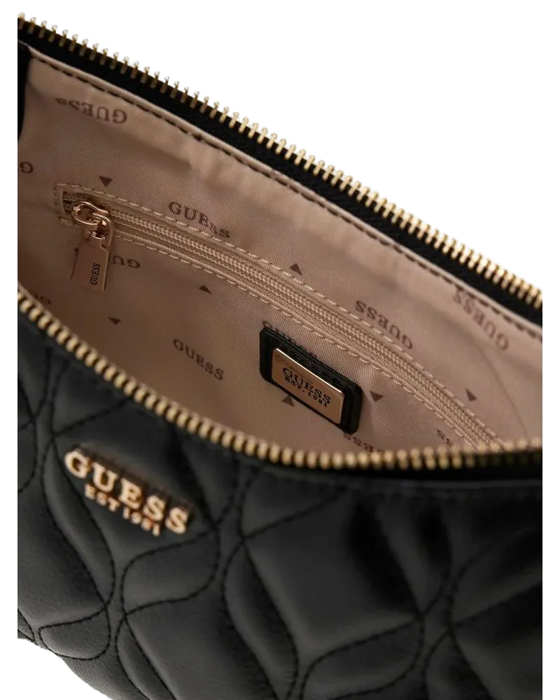 Guess Women's Shoulder Bag Black Polyurethane - Shoulder-Bags Black