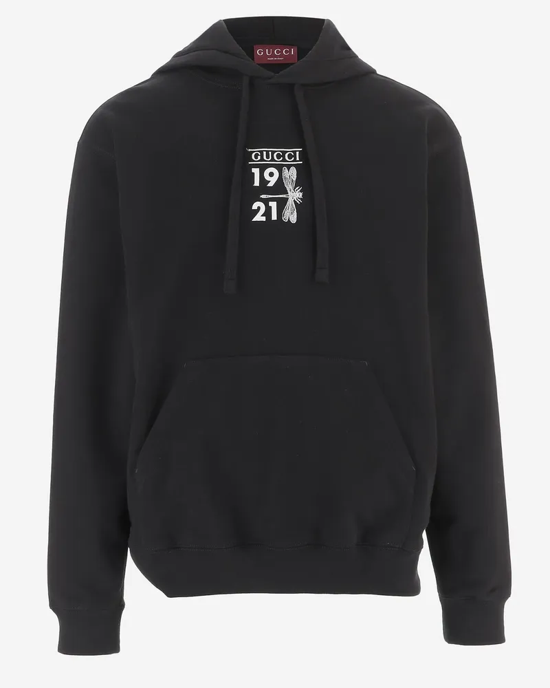 Gucci Men's Sweatshirt Black Cotton Sweatshirts Sweater Black