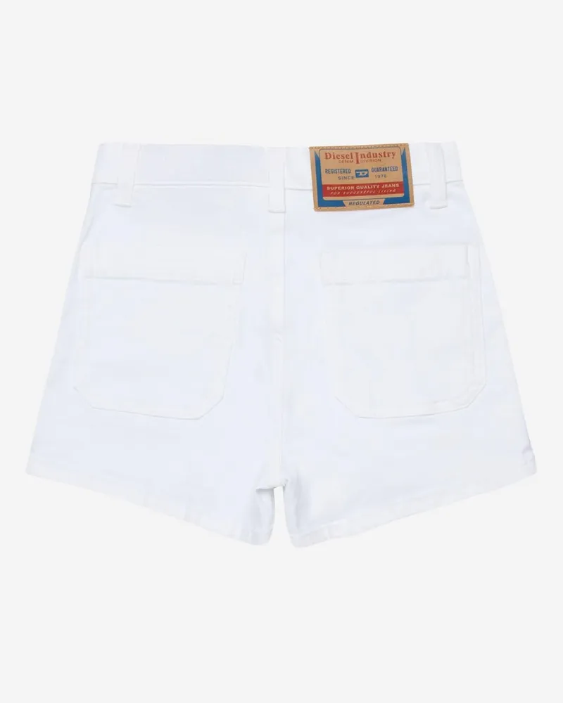 Diesel Boys' Stretch Cotton Shorts White White