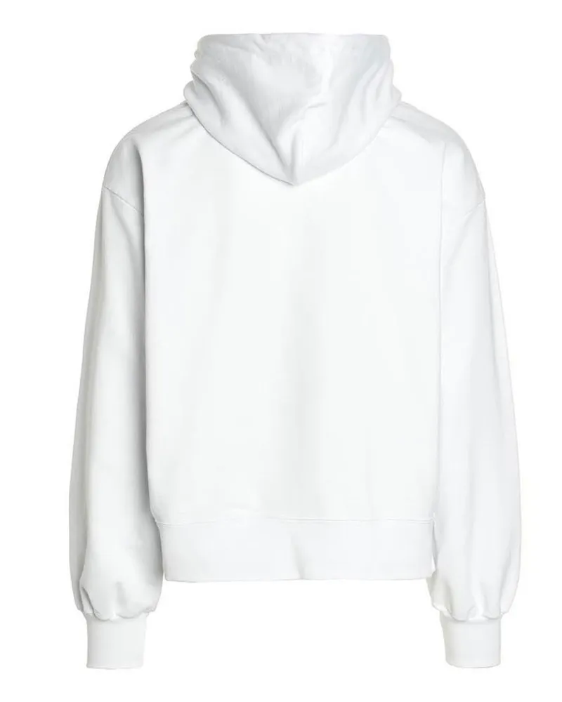 GCDS College Logo Print Hoodie — White White