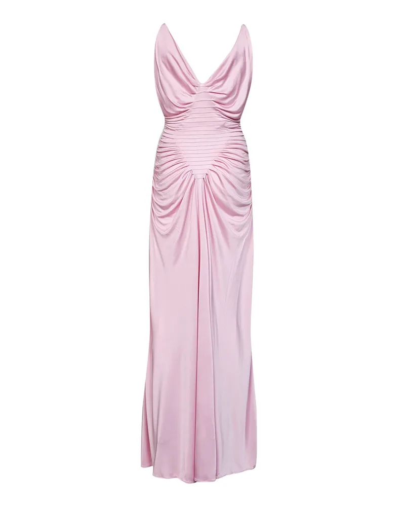 Versace Women's Evening Dress Pastel Pink Viscose Pink