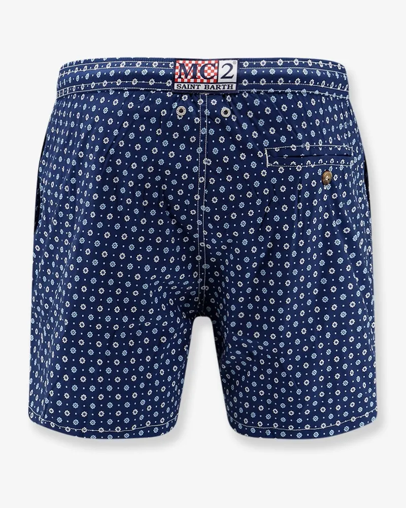 MC2 Saint Barth Men's Swim Shorts Blue Recycled Nylon Blue