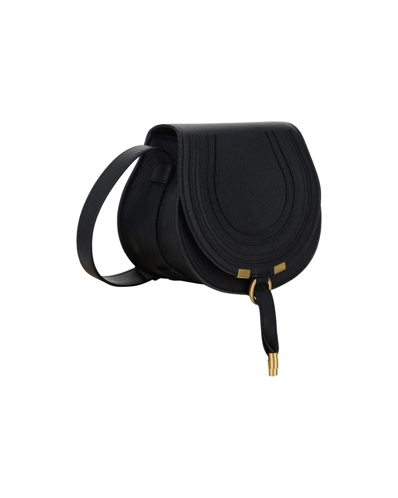 Chloé Women's Black Calf Leather Bos Taurus Shoulder Bag Black