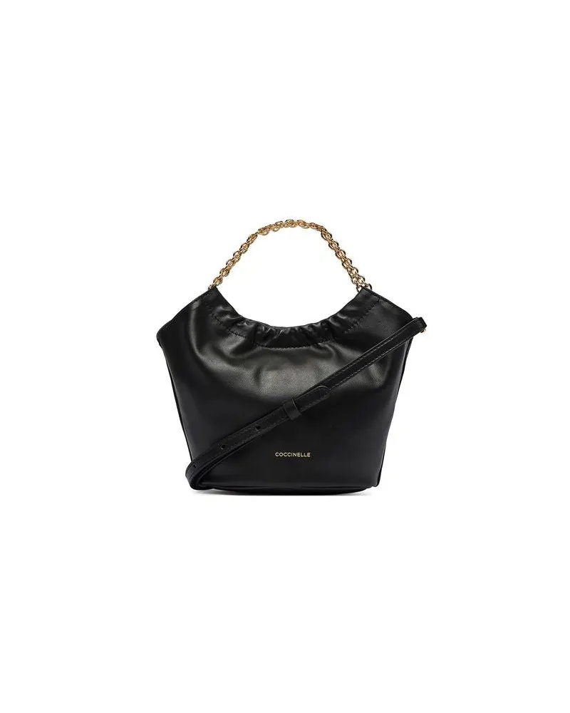 Coccinelle Women's Pouch Black Bovine Leather Bags - Pouches Black