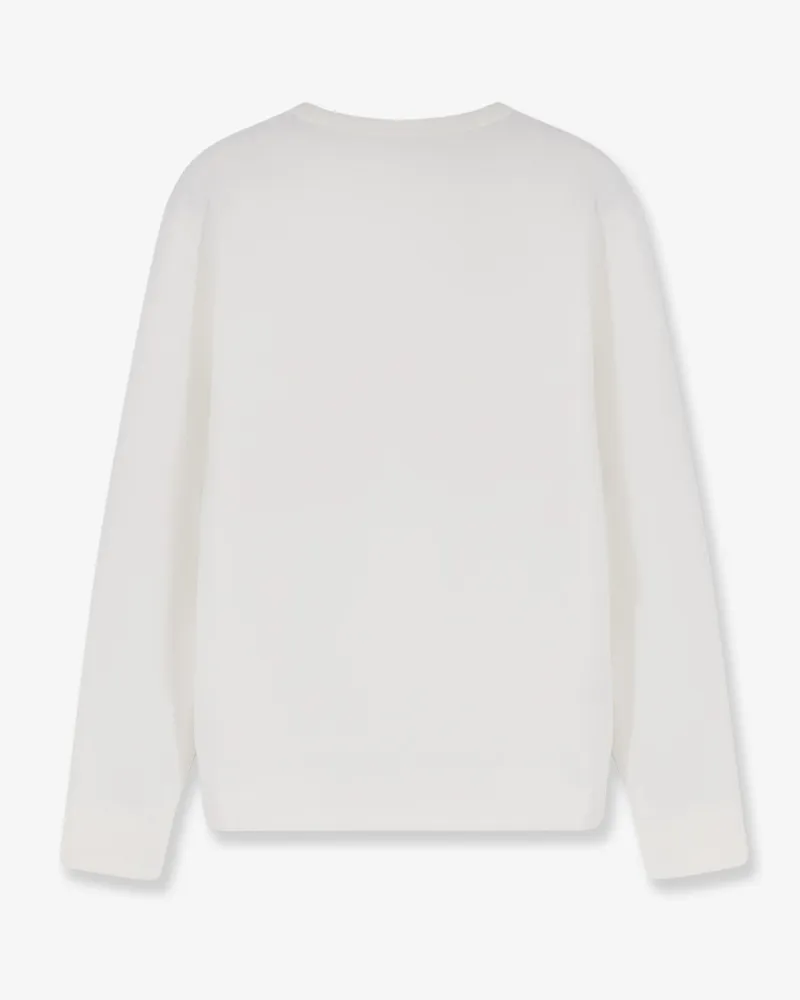 Ralph Lauren Men's Cotton-Blend Sweatshirt White Sweatshirts Sweater White
