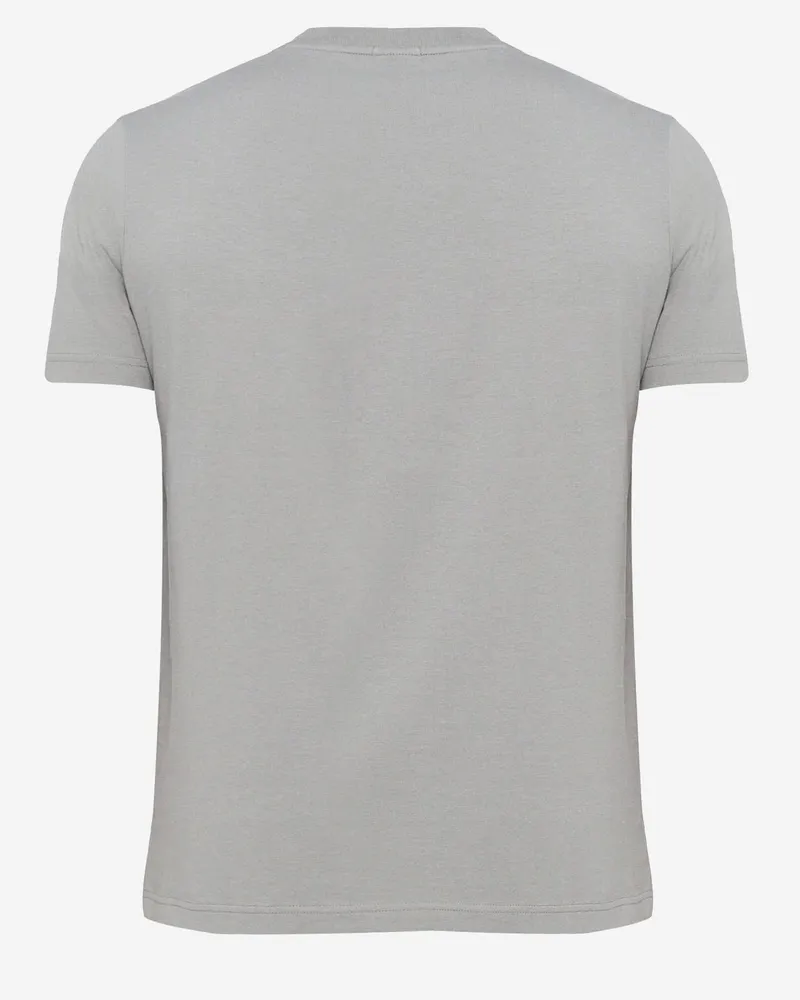 HUGO BOSS Men's T-Shirt Stretch Cotton Grey T-Shirts And Polos Gray
