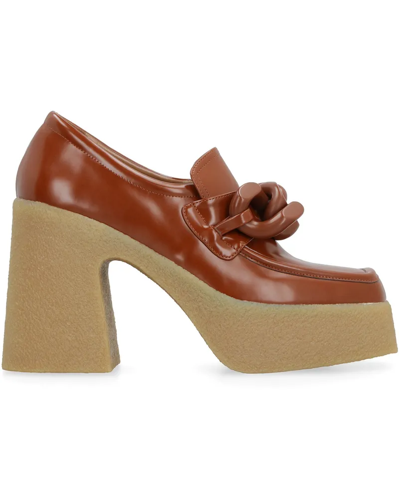 Stella McCartney Women's Skyla Loafers Brown Polyurethane Brown