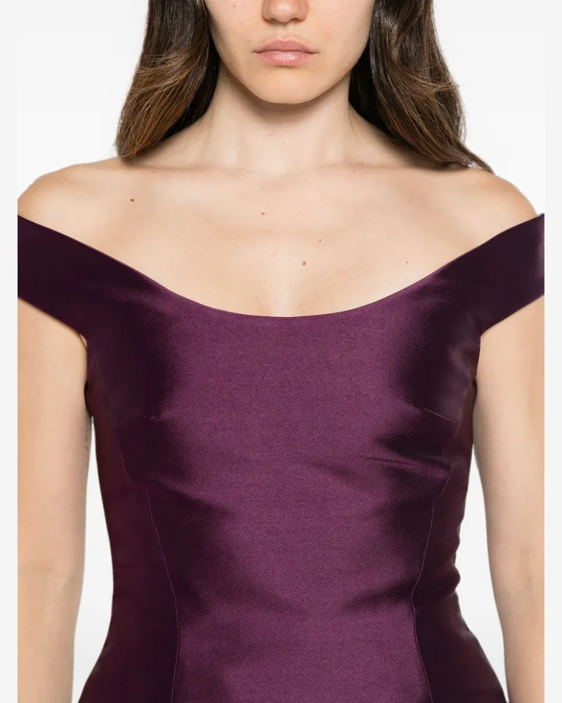 Solace London Pieta Dress — Purple Purple