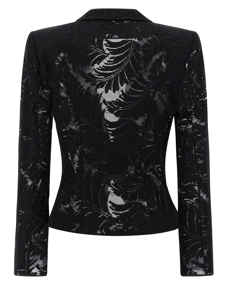 Balmain Lace Blazer Black