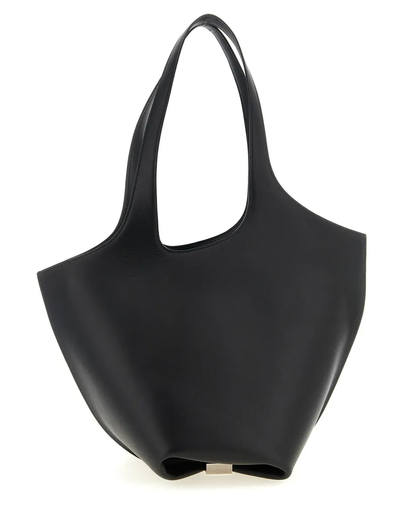 ATTICO La Scoop Shoulder Bag — Black Black